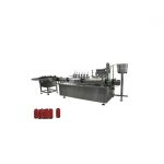 Μικρή φιάλη οφθαλμικών σταγόνων, μηχανή πλήρωσης γυαλιστικών νυχιών και μηχανή καλύμματος